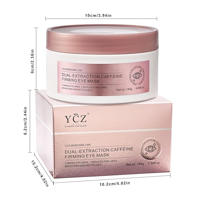 Ycz Under Eye Patches (30 Pairs) – Caffeine Eye Masks for Puffy Eyes, Dark Circles & Fine Lines, Depuffing, Hydrating & Wrinkle-Smoothing, 360° Full Eye Area Care, Birthday Gifts for Women