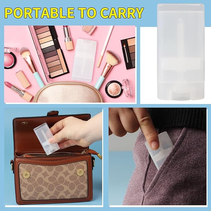 Empty Oval Deodorant Lip Lipstick Balm