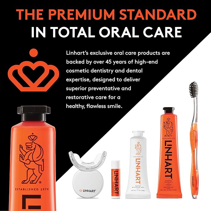 LINHART Travel Toothpaste - Enamel Care, Gentle Formula for Sensitive & Normal Teeth, Supports Healthy Gums and Fresh Breath, Portable On-The-Go Oral Care 3.5 Ounce (Pack of 3) Mint Flavor