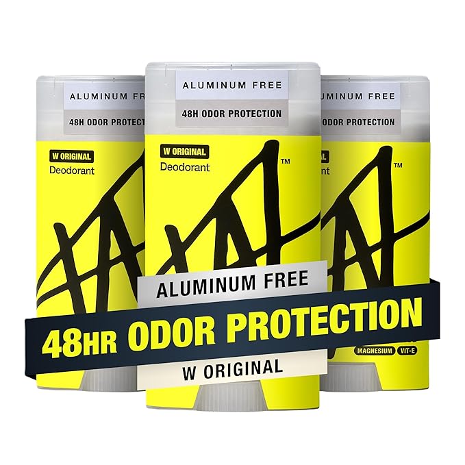 W by Jake Paul Aluminum-Free Deodorant, Odor Blocking, Vitamin-Infused Deodorant for Men - W Original 2.6 oz (Pack of 3)