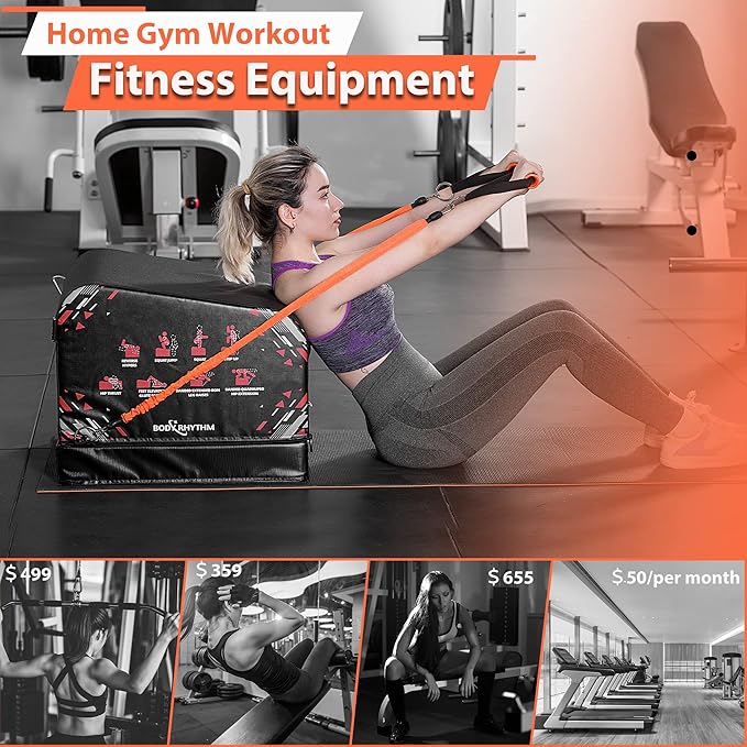 BODYRHYTHM Multi-Functional Total Body Workout Box for Hip Thrust