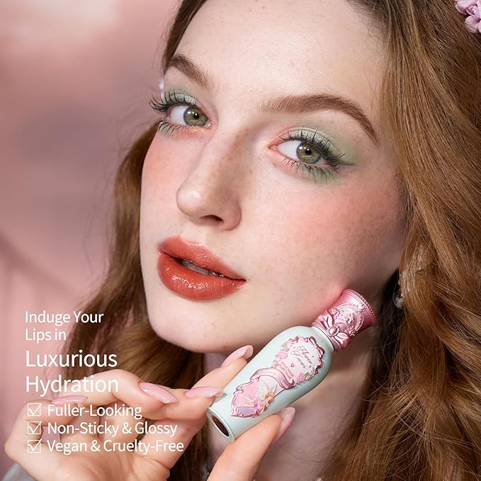 Flower Knows Midsummer Fairytales Lip Gloss G09 Dream Voyager + Violet Strawberry Rococo Glitter Lip Gloss G02 Rasberry Booze