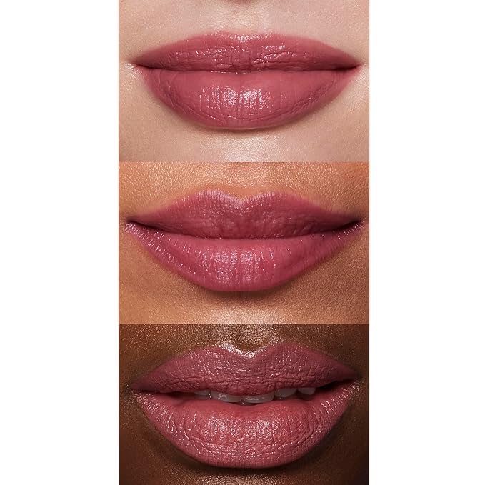 e.l.f. O Face Satin Lipstick, Richly Pigmented, Nourishing & Long-Lasting Creamy Lipstick, Infused With Jojoba, Vegan & Cruelty-Free, Pleased