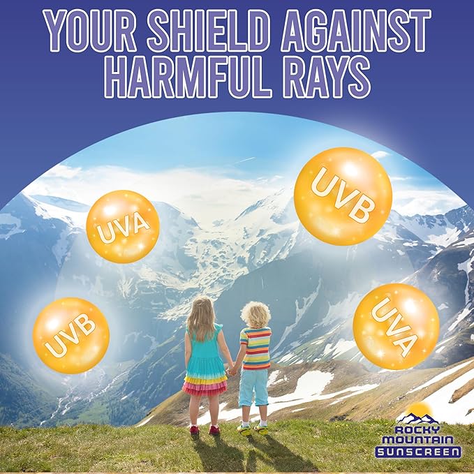 Rocky Mountain Sunscreen | KIDS SPF 30 Lotion -Broad Spectrum UVA/UVB Protection | Hawaii 104 Reef Act Compliant (Oxybenzone & Octinoxate Free) | Water Resistant 80 Min. | Gallon with Pump (128 Fl Oz)
