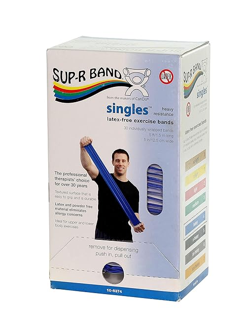 CanDo 10-6374 Sup-R Band 5' Singles, 30 Piece