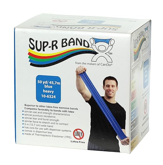 CanDo 10-6324 Sup-R Latex Free Exercise Band 50 yd