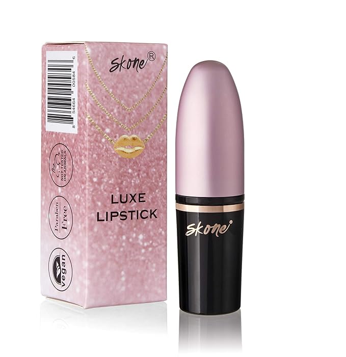 Skone Cosmestics | Charm Collection | Luxe hydrating Lip Stick | Vegan Formula | Infused with Vitamin E | Long Lasting Lightweight Lip Balm | Color - Channing