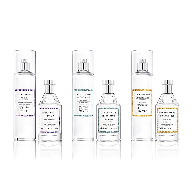 Lucky Brand Re/Energize The New Sustainably-Inspired & Exhilarating Mood-Evoking Unisex Fragrance For Women & Men, 3.4 Fl Oz EDT Spray (Pack of 1)