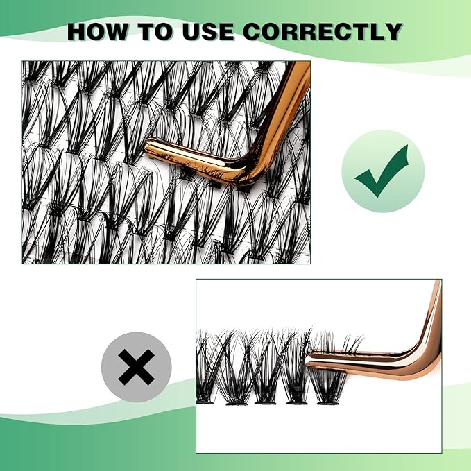 Lash Clusters 300pcs Individual Lashes 30D 0.07D Curl 9-18MIX DIY Eyelash Extension KEYYOU Large Tray Volume Soft&Natural Cluster Lashes(30D-0.07D,9-18MIX)