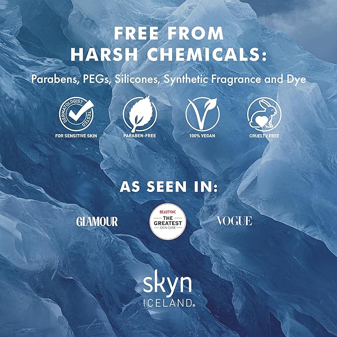 Skyn ICELAND Facelift in-a-Bag, Firming Hydrogel Masks for Forehead, Smile Lines and Under Eyes. Cooling Gel Facial Patches with Peptides and Coenzyme Q10. Treatment for All Skin Types, Vegan, 6 Pcs.