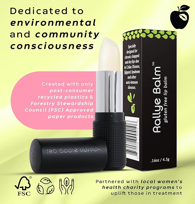 Rallye Balm Natural Ingredient Lip Balm Hydrating SPF Chapstick - Vegan Lip Balm Lip Repair for Dry Cracked Lips - Hypoallergenic Gluten-Free Lip Primer by RAL Lip Care Products