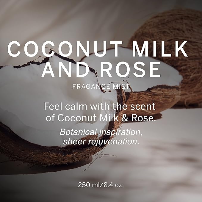 Victoria's Secret Coconut Milk and Rose Body Mist for Women, Feel Calm Women’s Fragrance, 250 ml / 8.4 oz
