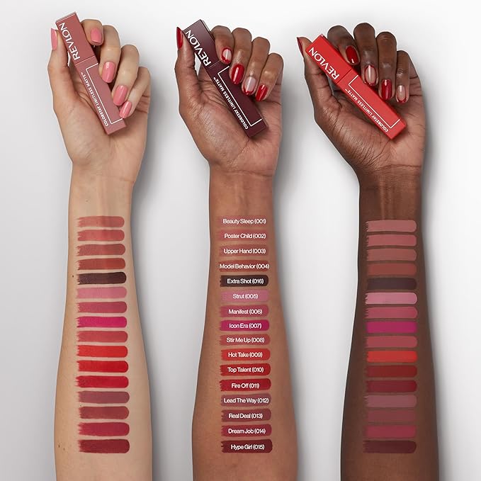 Revlon ColorStay Limitless Matte Liquid Lipstick, Vegan Formula, No-Budge, Longwear Lip Color, Long Lasting, Lightweight/Comfortable, Waterproof, 006 Manifest, 0.17 fl oz