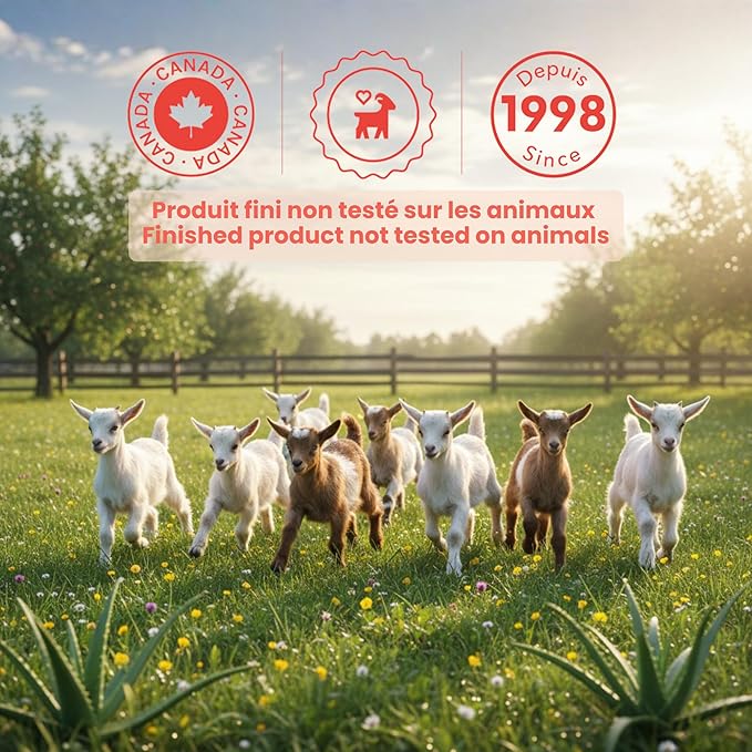 Caprina Fresh Goat’s Milk Body Wash, SHEA BUTTER Formula, 625 ml, Moisturizing Cleanser for Normal Skin, Gentle Daily Hydration