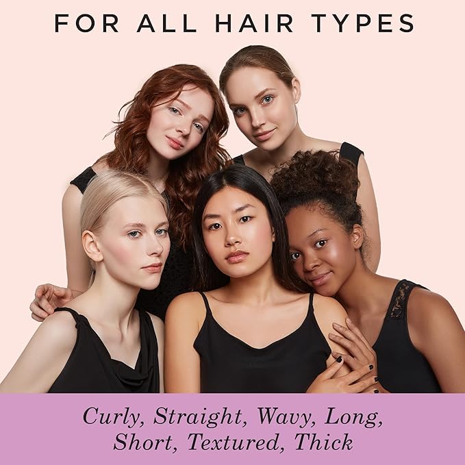 Diane Nylon Pin Styling Hairbrush for Detangling, Separating, Shaping, and Defining Wet or Curly Hair, Heat-Resistant, Anti-Static, Hair Care Essential, Black