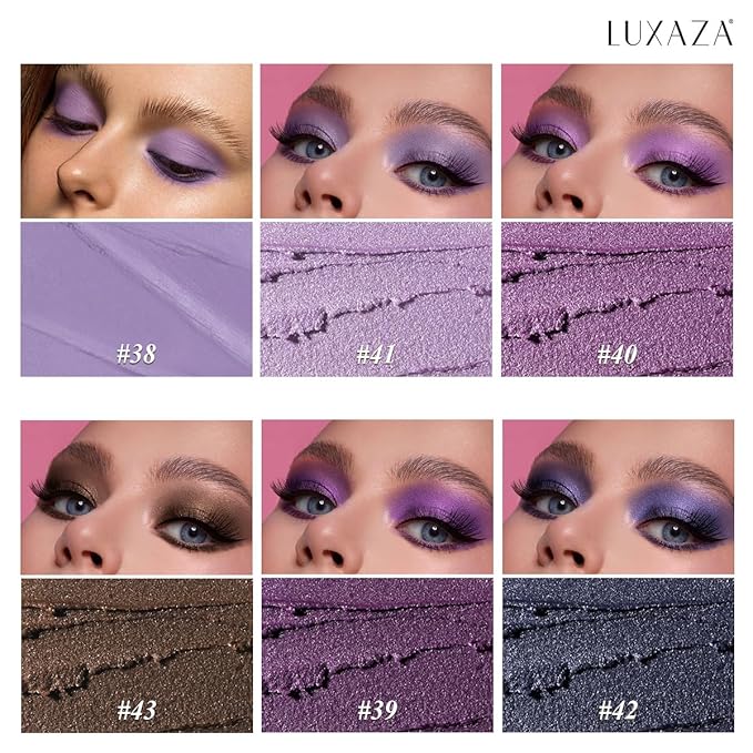 Neutral Eyeshadow Stick Makeup Set, Metallic Shimmer Matte Cream Eye Shadow Eyeliner Brightener Pencil Crayon - Classic 6PCS A011