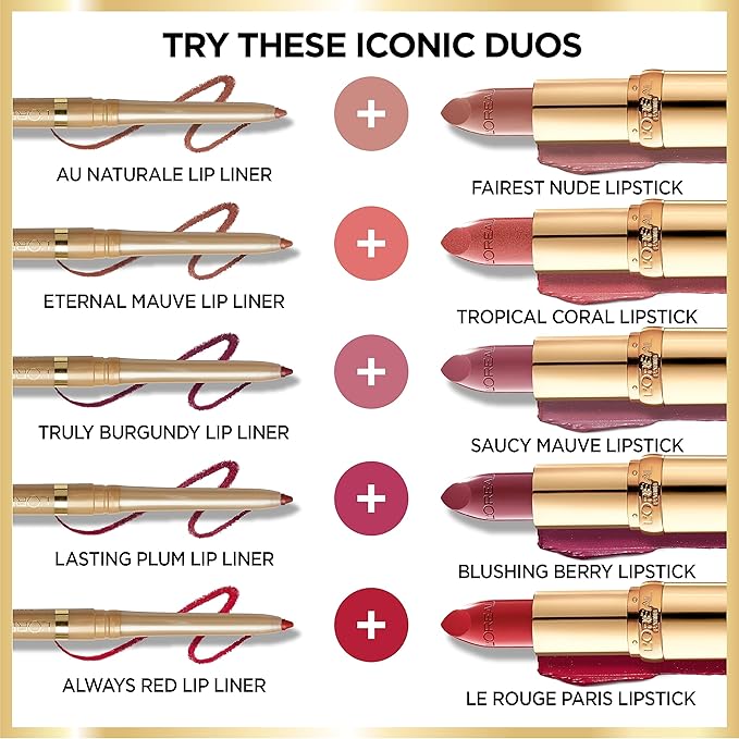 L’Oréal Paris Colour Riche Original Creamy, Hydrating Satin Lipstick with Argan Oil and Vitamin E, Golden Grape , 1 Count