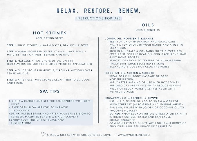 Luxury Spa Gift Set for Women & Men – Complete Self Care Relaxation Box with Cotton Waffle Robe, Eucalyptus Candle, Hot Stones, Essential Oils, Soap & Face Cloth