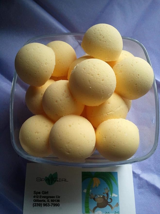 Spa Pure Shea Bath Bombs: Jamaican ME Crazy Bath Bomb Fizzies (14) 1 oz Each with Shea Butter, Ultra Moisturizing...Great for Dry Skin (Jamaican Me Crazy)