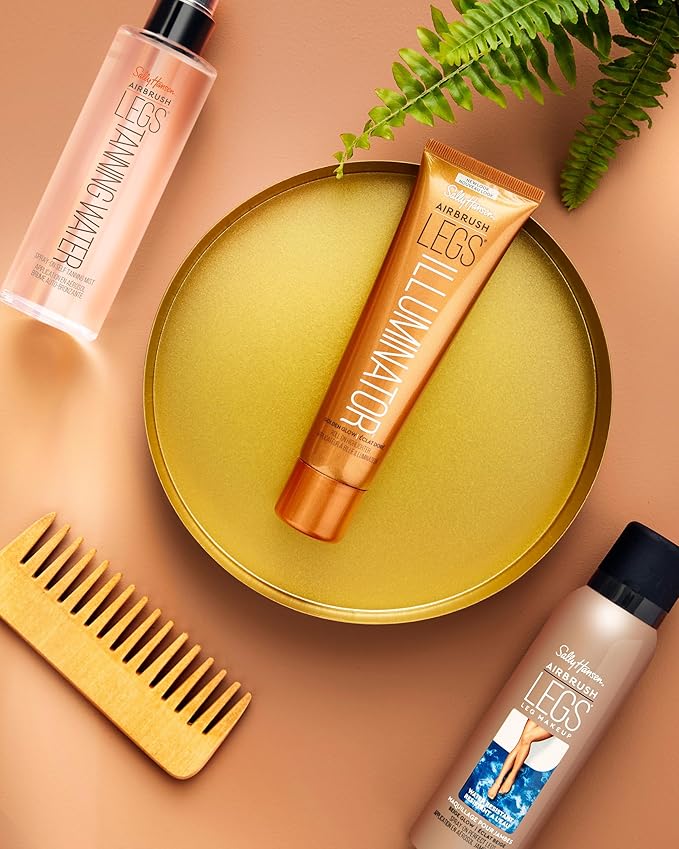 Sally Hansen Airbrush Legs, Leg Spray-On Makeup, Fairest Glow 4.4 Oz (Pack of 2)