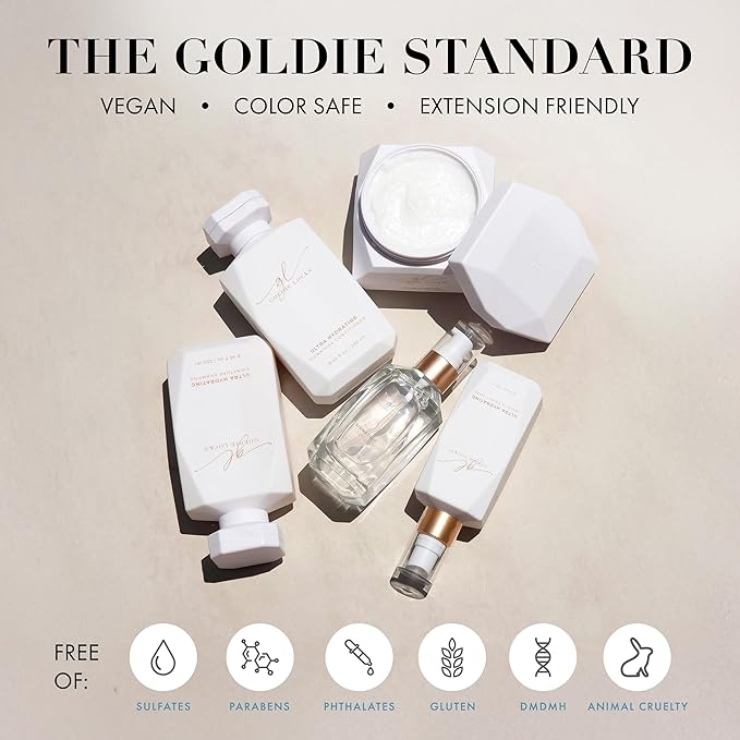 Goldie Locks Ultra Hydrating Conditioner - Moisturizes Frizz and Split Ends - Sulfate Free - Safe for Extensions and Color-Treated Hair - Protein-Free - 33.8 fl oz