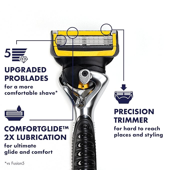 Gillette ProGlide Shield Razor Refills for Men, 4 Blade Refills