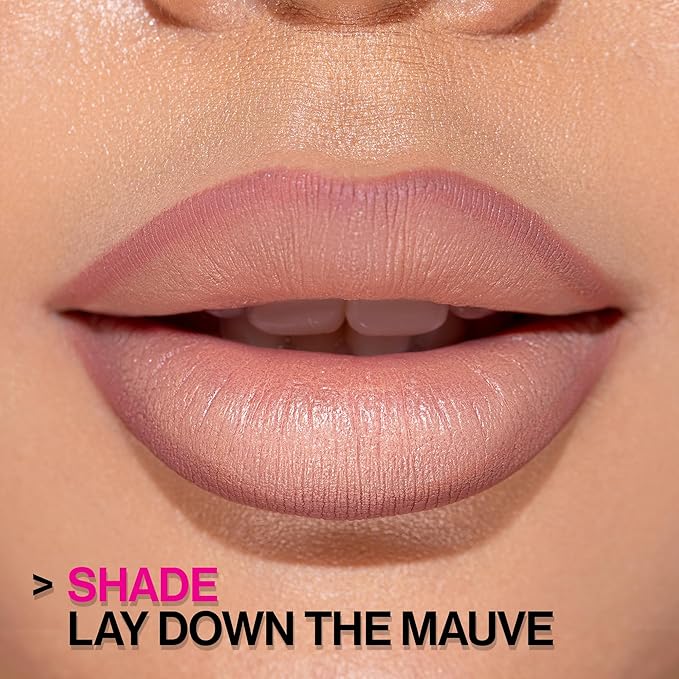 wet n wild Lip Liner Perfect Pout Matte Retractable Gel Lip Liner Pencil, Purple Lay Down the Mauves (Pack of 2)