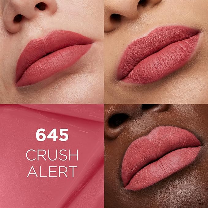 L'Oreal Paris Infallible Matte Resistance Liquid Lipstick, up to 16 Hour Wear, Crush Alert 645, 0.16 Fl Oz