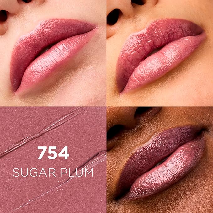 L’Oréal Paris Colour Riche Original Creamy, Hydrating Satin Lipstick with Argan Oil and Vitamin E, Sugar Plum , 1 Count
