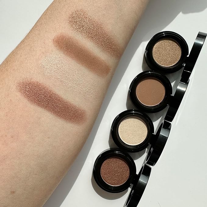 Sandstone Scandinavia Eyeshadow for Sensitive Eyes, White Shimmery Eyeshadow with Long Durability, Allergy Certified, Fragrance-Free and Vegan Eye Make-Up, Hypoallergenic Make-Up (248 Silk)