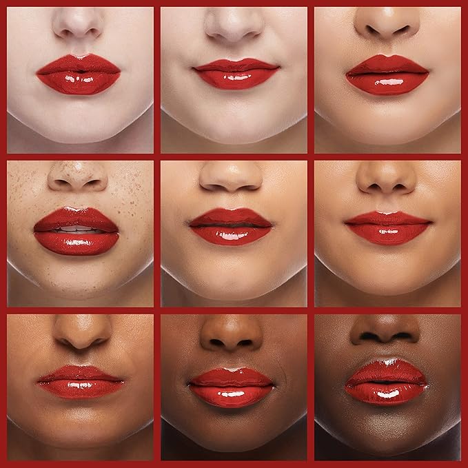 wet n wild MegaSlicks Lip Gloss, Ultra-Glossy, Vitamin-E Enriched, Ultra-Gloss High Shine Moisturizing, Cruelty-Free & Vegan - My Cherry Amour