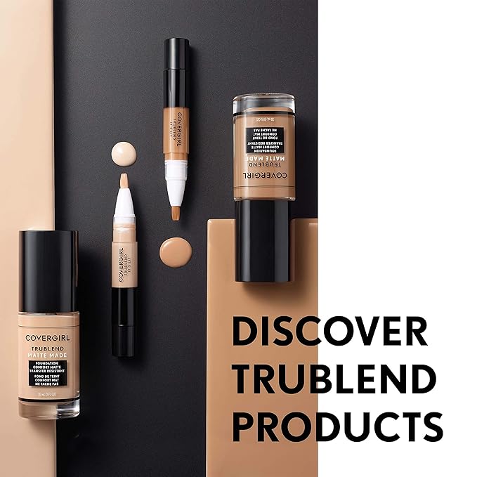 COVERGIRL TruBlend Matte Made Liquid Foundation, Light Nude