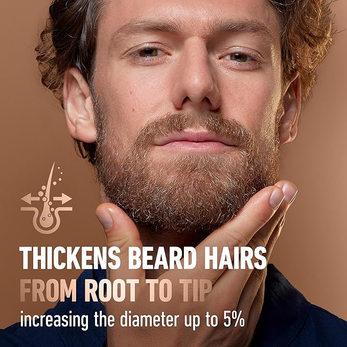 King C. Gillette Beard Thickener formulated with Vitamin B complex and Caffeine, 1.7oz