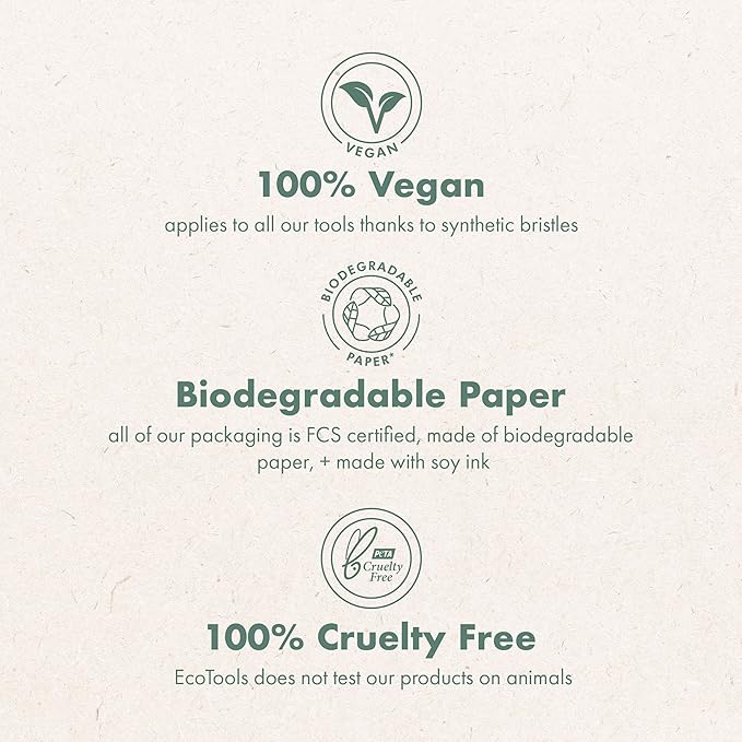 EcoTools Good Tan Body + Face Self-Tan Blending Brush, Kabuki Brush For Applying Self Tanner, Sunless Tanner Blending Brush, Eco Friendly Self Tanning Brush, Vegan, & Cruelty Free, 1 Count