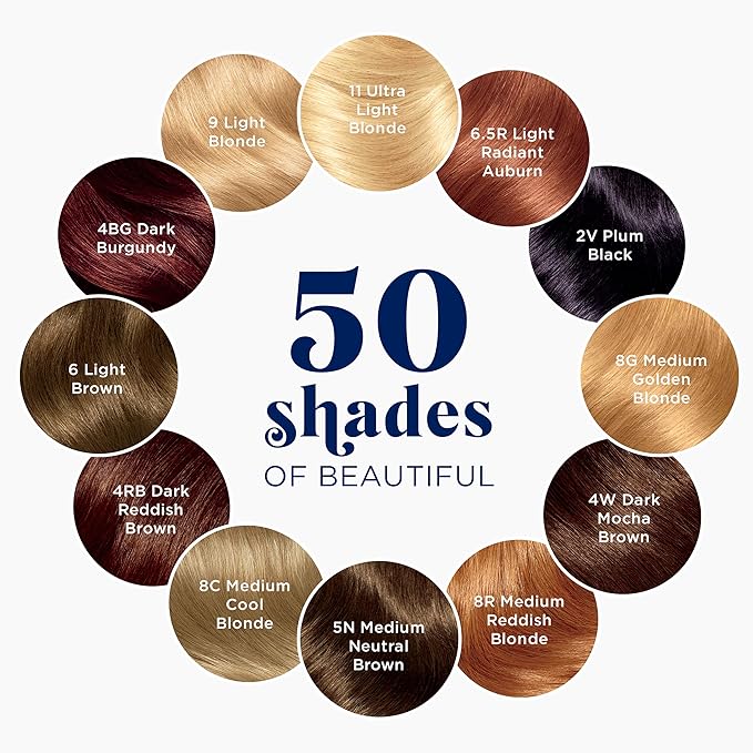 Clairol Nice'n Easy Permanent Hair Dye, 8A Medium Ash Blonde Hair Color, Pack of 2