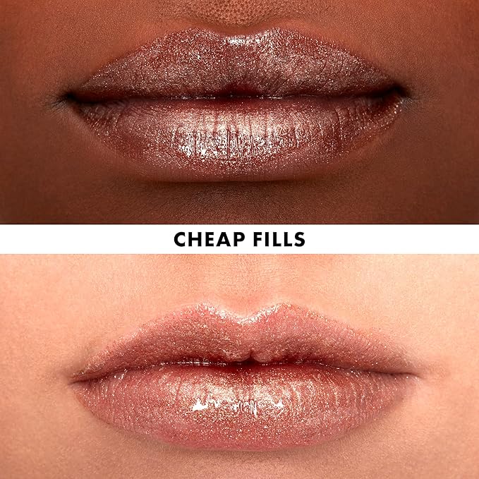 NYX PROFESSIONAL MAKEUP Filler Instinct Plumping Lip Polish, Lip Plumper Gloss - Cheap Fills (Bronze Gold)