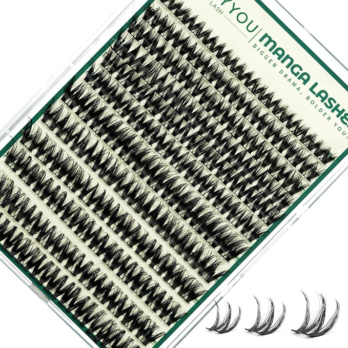 KEYYOU LASH Eyelash Clusters Flora Lashes Clusters D Curl Cluster Eyelash Extensions 8-18mix False Eyelashes 144pcs Ultra-Lightweight Wispy Natural Lash Cluster with Spikes(F01,8-18mm)