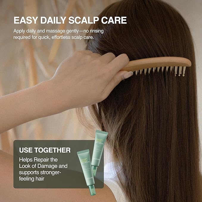 Korean Scalp Clean Solution Leave-in Hair Serum (1.01 fl oz) – Cooling & Refreshing Korean Hair Care Serum For Oily, Lightweight, Treatment, Frizz Ease Serum, Hair Repair, Anti Frizz, Hair Cream | Cooling & Refreshing, Clean Solution