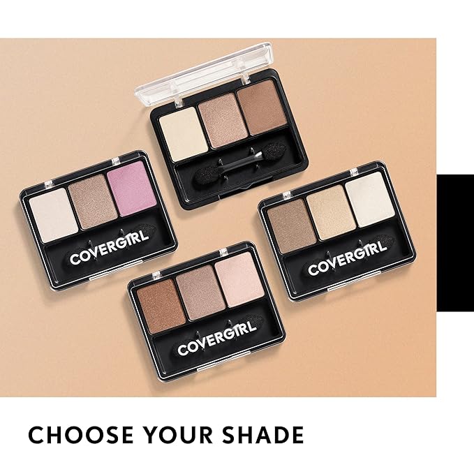 COVERGIRL - Eye Enhancers 3-Kit Eyeshadow, silky, sheer formula, double ended applicator, 100% Cruelty-free