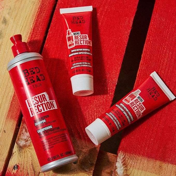 Bed Head by TIGI Resurrection Super Repair Conditioner Travel Mini – Repairing conditioner for dry, brittle and damaged hair with added moisture and nourishment, 2.53 fl oz (Pack of 2)