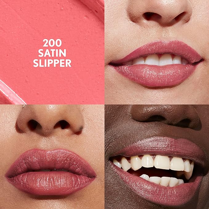 COVERGIRL Clean Lip Color, Satin Slipper, Satin Finish, Squalane, Avocado & Aloe, Carmine-Free, Non-Drying, 0.12oz