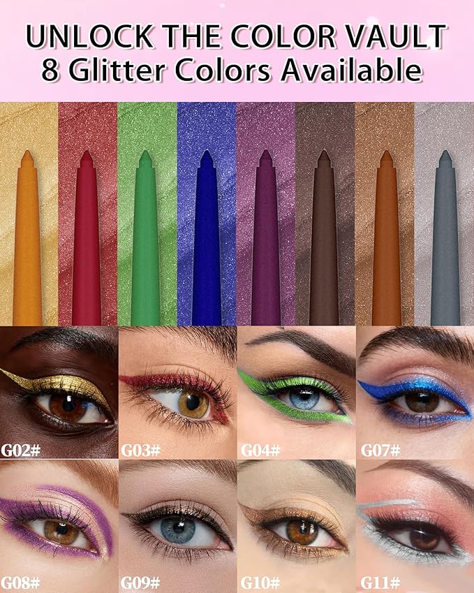Brown Gel Eyeliner for Mature Women, Waterproof Smudge-proof Gel Eyeliner Pencil,Long Lasting Cream Matte Eye Liner Pen Retractable Eyebrow Makeup Pen with Built-in Sharpener for Older Women 1 Pc