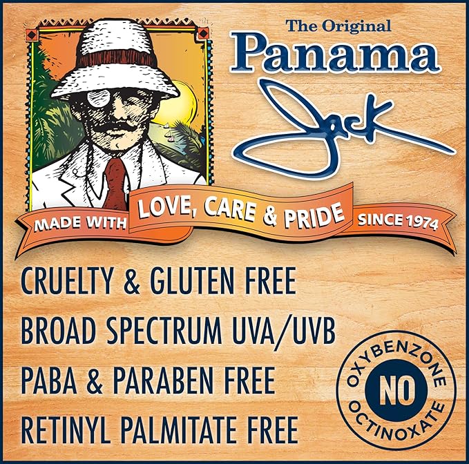 Panama Jack Sunscreen Suntan Lotion - SPF 15, Broad Spectrum UVA/UVB Protection, PABA, Paraben, Gluten & Cruelty Free, 6 FL OZ (Pack of 12)