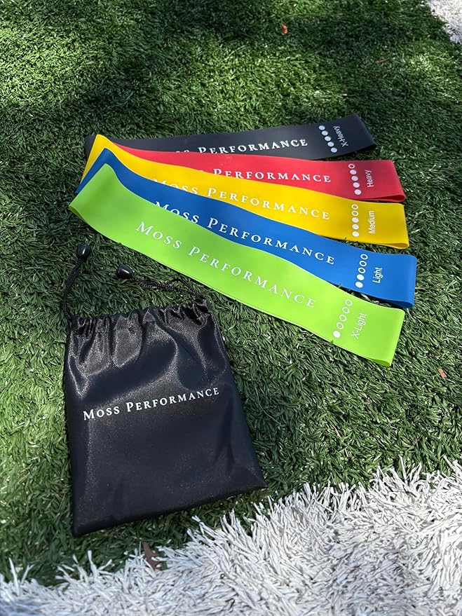 Premium Resistance Bands, for Physical Therapy, Strength Training, Pilates Exercise, Home Workouts, Strong Latex Rubber Loop Bands, Set of 5