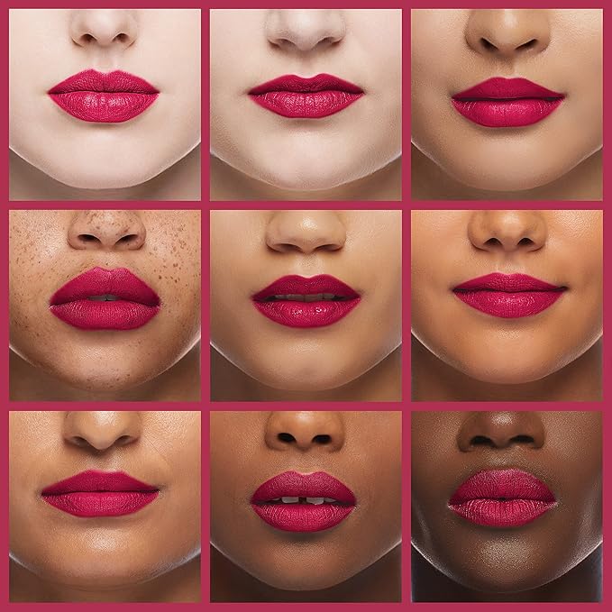 wet n wild Silk Finish Lipstick, Hydrating Rich Buildable Lip Color, Formulated with Vitamins A,E, & Macadamia for Ultimate Hydration, Cruelty-Free & Vegan - Fuchsia with Blue Pearl