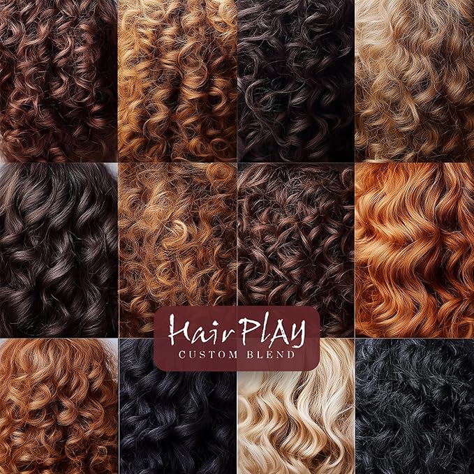 HairPlay Set #2 Hair Foam Mousse - Medium Hold Styling Foam for Frizz Control - Hair Mousse for Curls - Curl Defining Moistiurizing Mousse for Wavy Hair - 2 Fl Oz