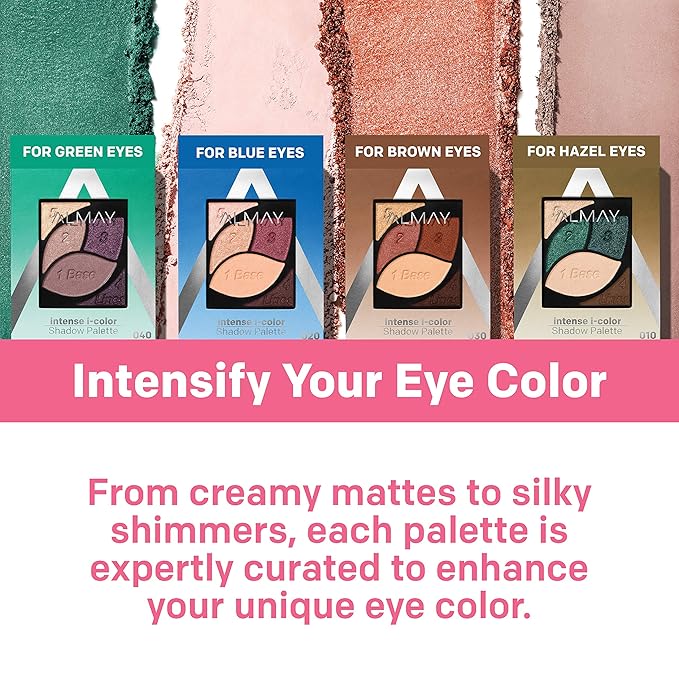 Almay Eyeshadow Palette, Longlasting Eye Makeup, Primer Enriched with Antioxidant Vitamin E, Hypoallergenic, 010 Brown Eyes, 0.1 Oz