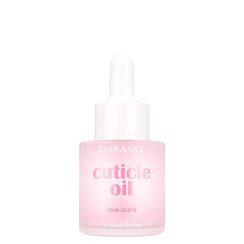 KIARA SKY Hydrating Nail and Cuticle Oil - Ultra Nourishing Repair Nail Strengthener - Ultimate Nail Growth - For Weak Damaged Nails, 7 fl oz (Rose)