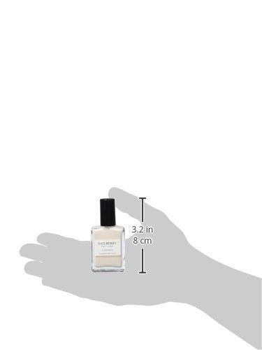 Nailberry L'Oxygéné Oxygenated Nail Lacquer | Almond | Off-White Light Beige Opaque Nail Polish | UV Protected Long-Wear Nail Polish | 12-Free | Vegan | Certified Halal | Cruelty & Gluten Free | 15 ml