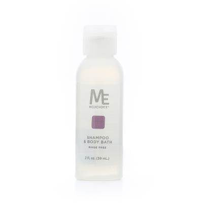 MediChoice No-Rinse Shampoo and Body Wash - Formula for Hair and Skin, Rinse Free and Easy to Use, Perfect for Travel 8 oz. PC9080 Case of 48